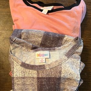 LuLaRoe Carly 2 pack size small. Rarely or never worn.